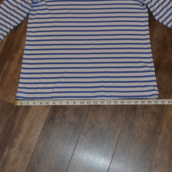 Croft and Borrow Blue and White Striped Shirt - Picture 3 of 6